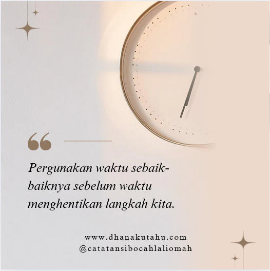 Kendalikan Waktu Sebelum Waktu Mengendalikan Kamu