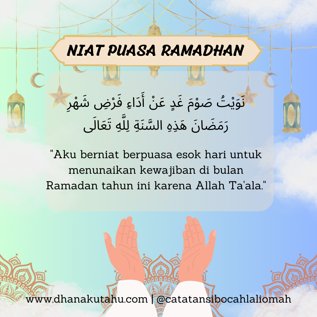 Niat Puasa Ramadhan : Persiapan Ramadhan