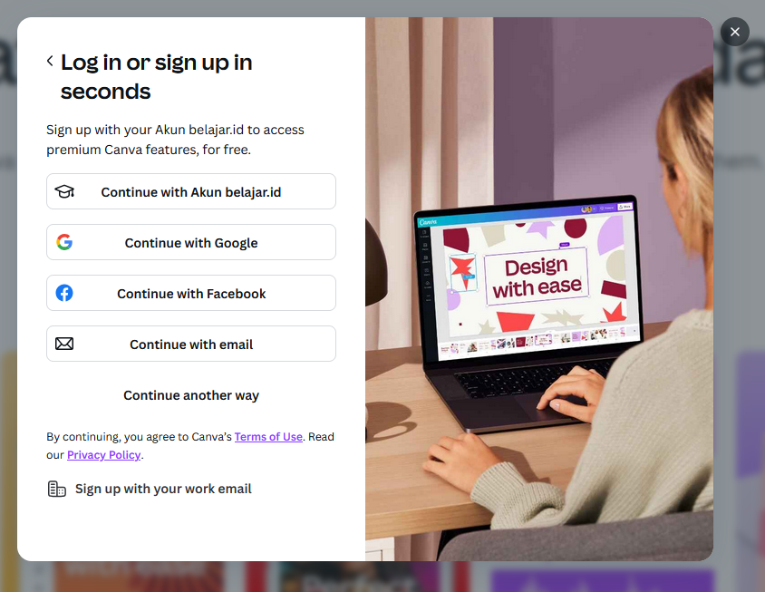 login canva